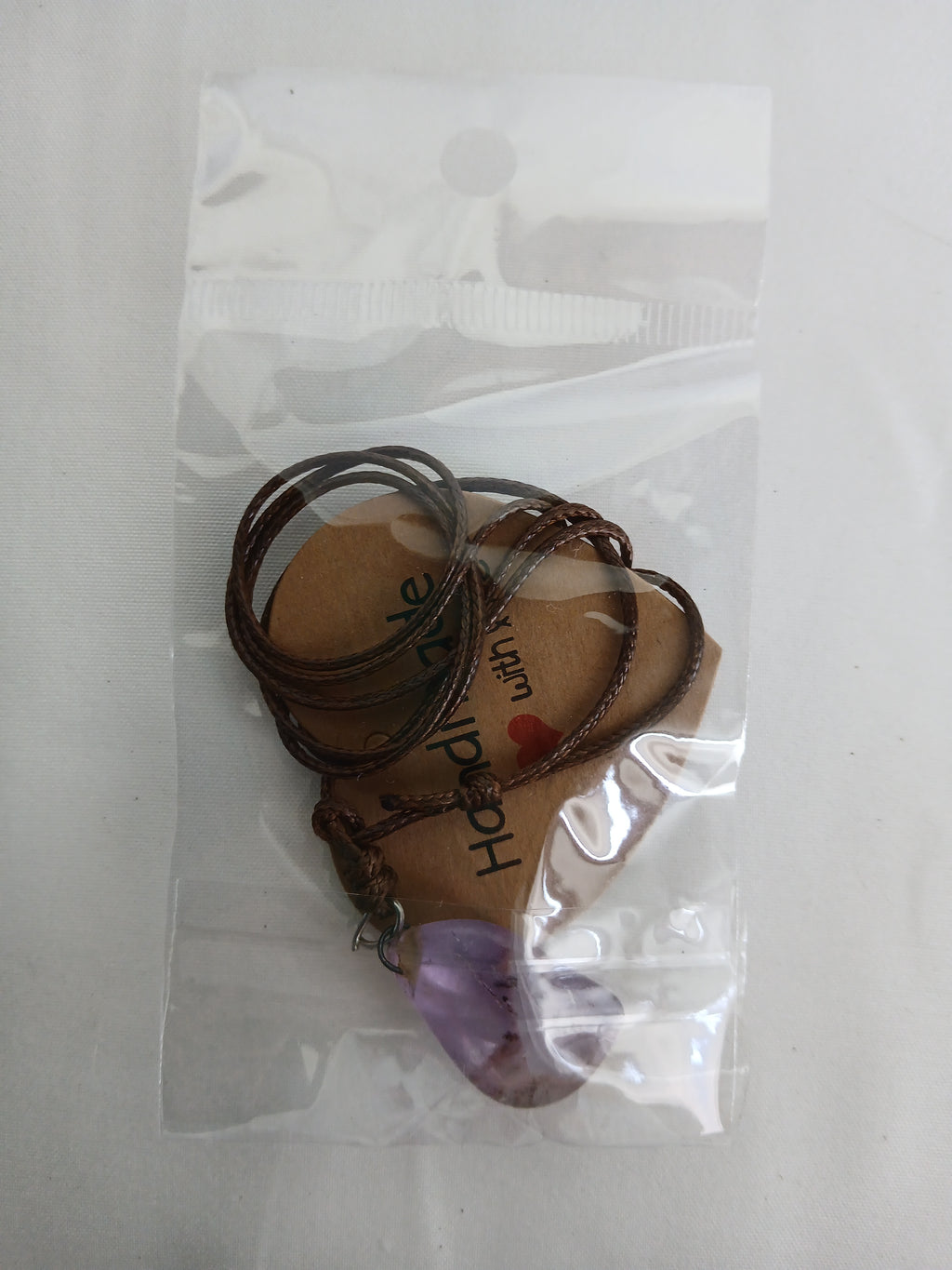 amethyst pendant, made in Costa Rica