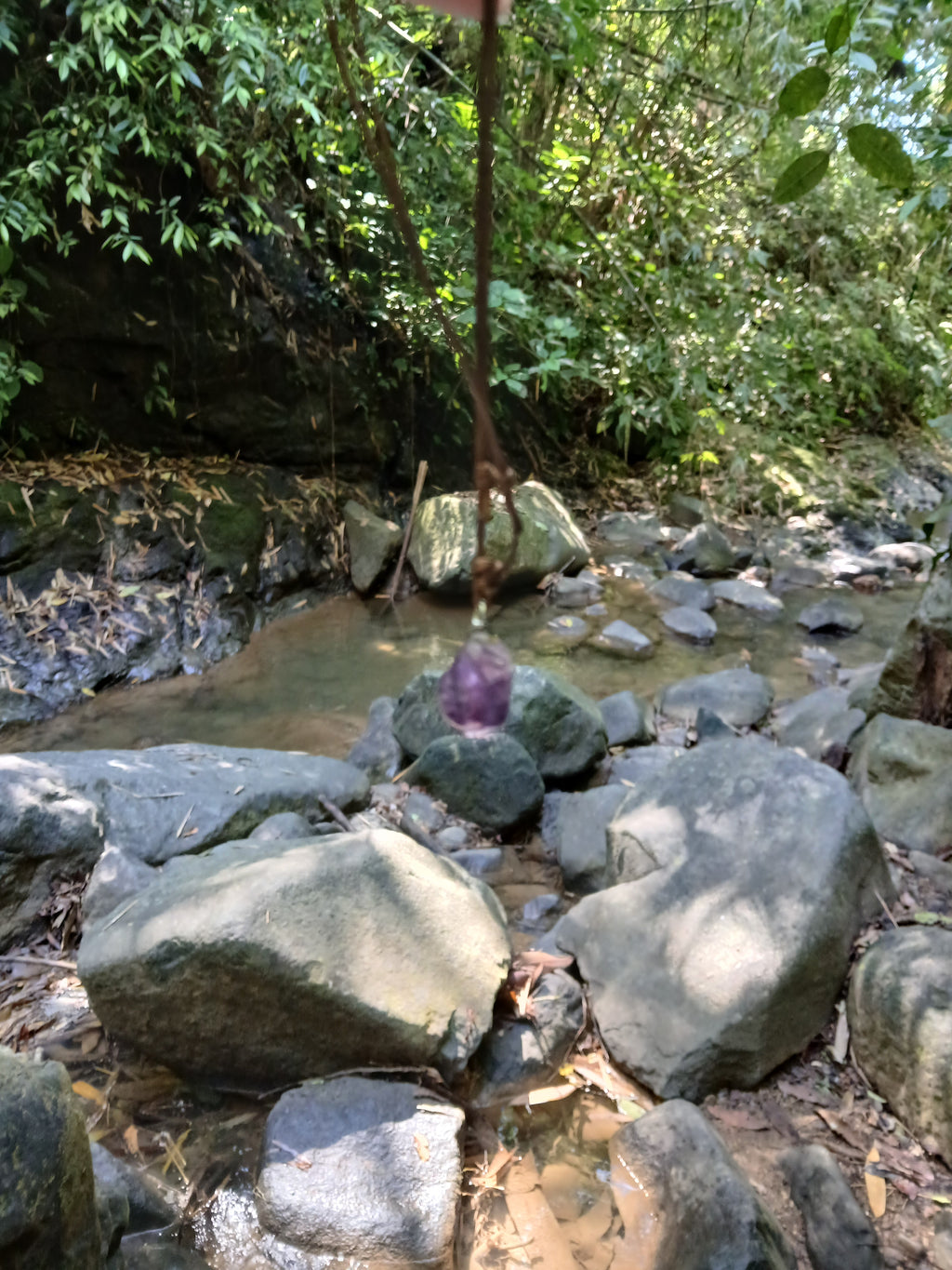 amethyst pendant, made in Costa Rica