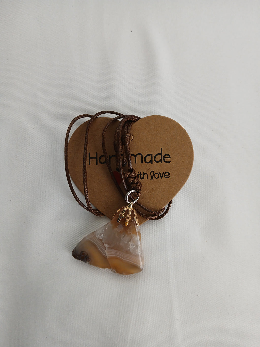 pendant with natural agate