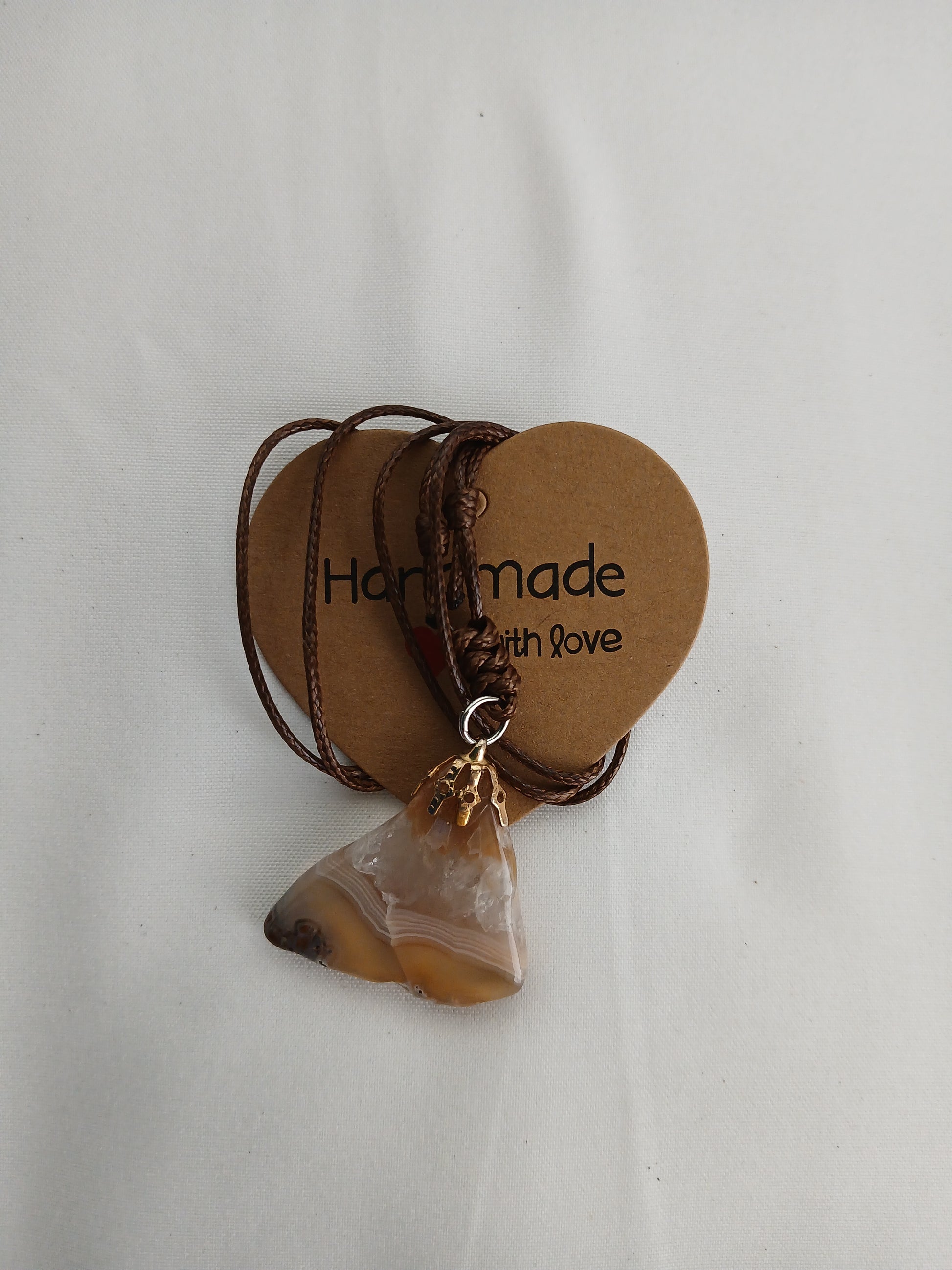 pendant with natural agate