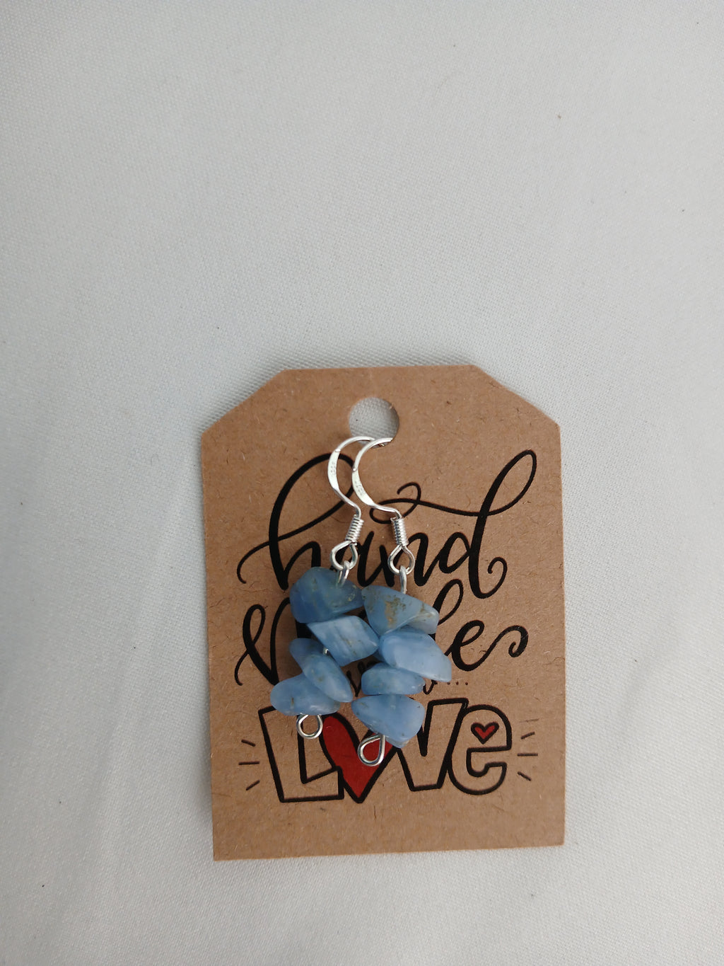 Handcrafted earrings with natural aquamarine and premium 925 sterling silver