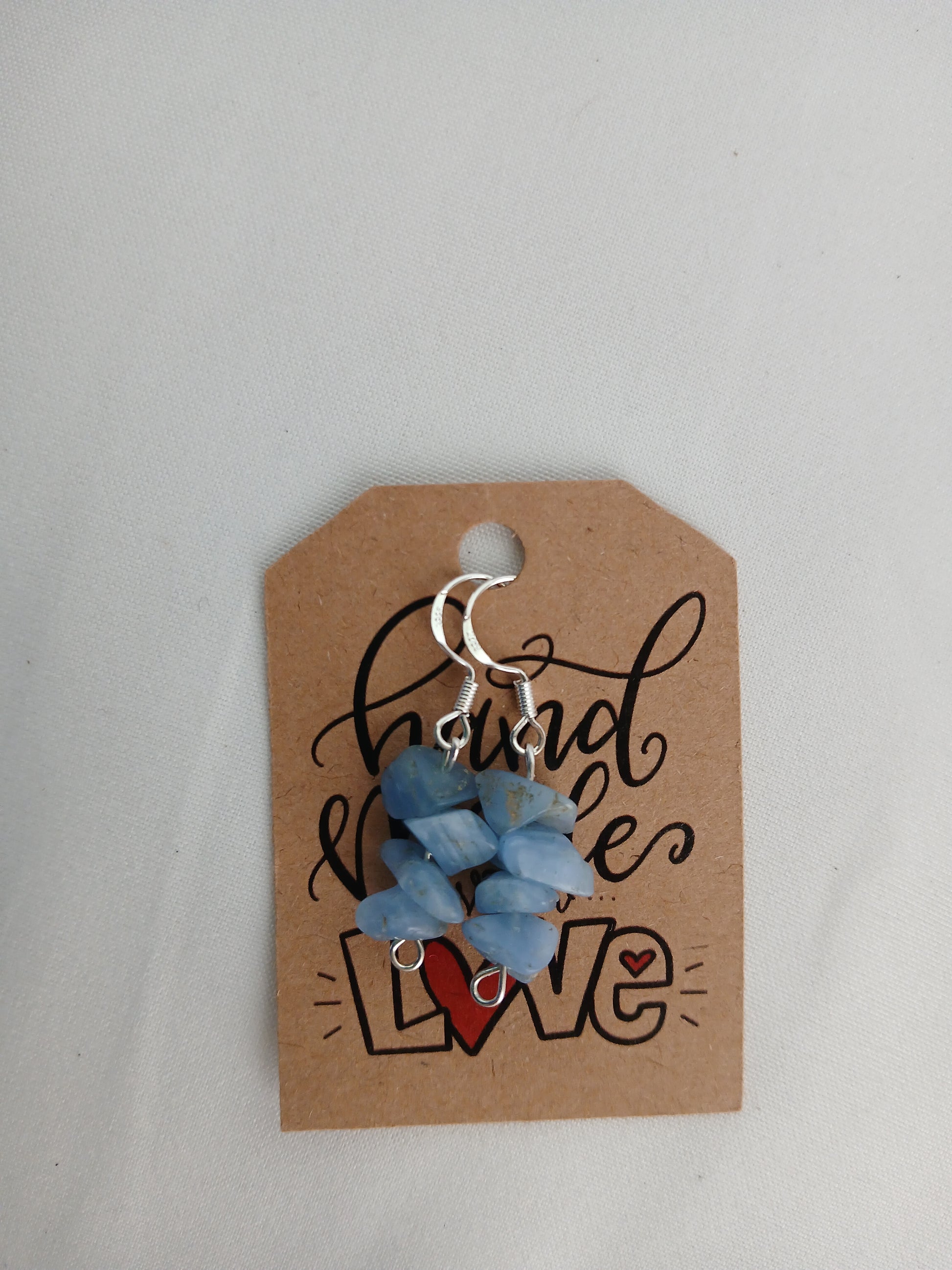 Handcrafted earrings with natural aquamarine and premium 925 sterling silver